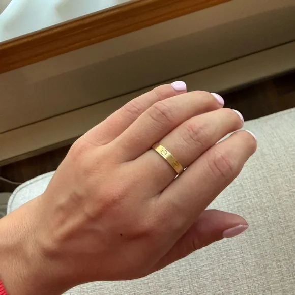 Cartier Love wedding band yellow gold size 55 - Picture 7 of 9